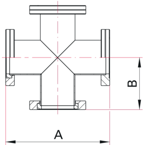 CF 4-Way Cross - Dimensions