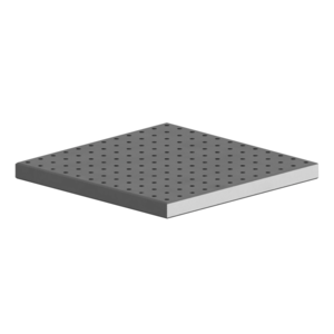 Mounting table, square, aluminum