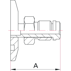 ISO-KF VCR Adapter, Male - Dimensions