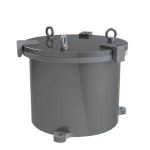 High vacuum chamber, vertical, KVH - Product