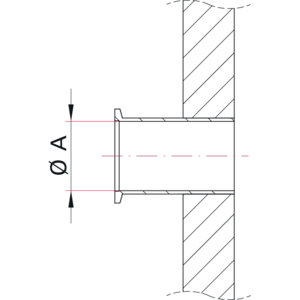 ISO-KF Kammerabgänge - Maßbild
