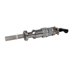 Thermocouple feedthrough, type K, flanged, with MS plug