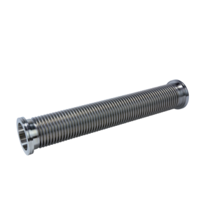 Corrugated hose, flexible, stainless steel: flange 1.4301/304; bellows 316L