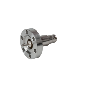 Coaxial feedthrough, flanged, BNC, grounded shield