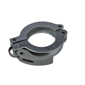 Quick-Release clamping ring for elastomer seal, aluminum/plastic