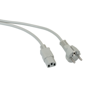 Mains cable, 230 V AC, CEE 7/7 to C13