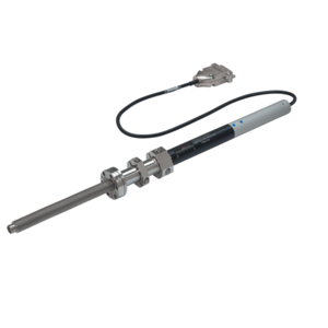 Bellows-sealed precision linear feedthrough, motorized