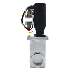 HV gate valve, DN 40 ISO-KF, electro-pneumatic