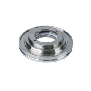 Viewport retainer for optical glasses, ISO-K-flange with viewport retainer