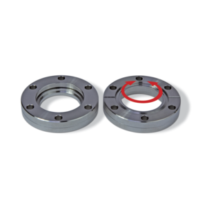 Welding flange, rotatable, with imperial (Inch) UN thread, stainless steel 304L