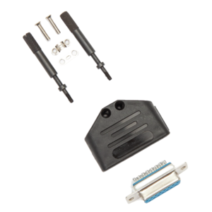 D-Sub plug, female, atmosphere side, with pins