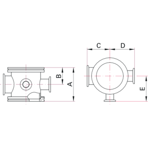 ISO-K Instrument Cross - Dimensions