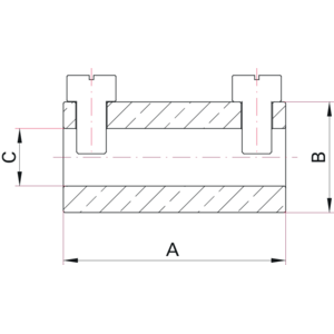 Contact Clamp for Wire Conductor and Coaxial Feedthroughs - Dimensions