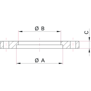 ISO-F Weld Flange - Dimensions